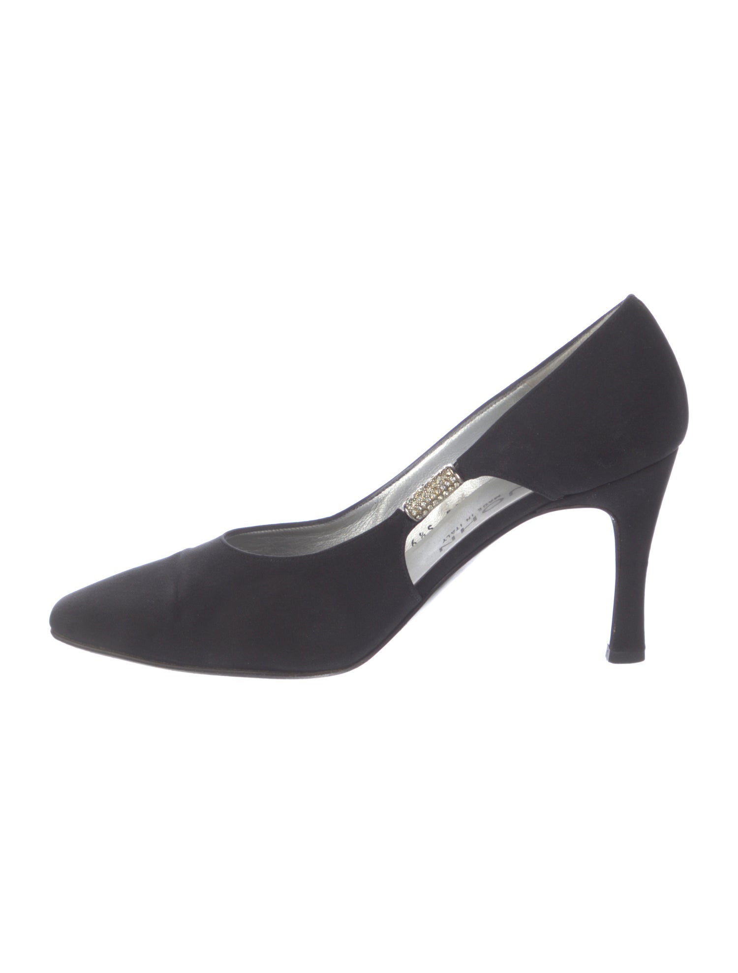 St. John Crystal Embellishments D'Orsay Pumps