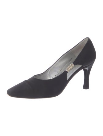 St. John Crystal Embellishments D'Orsay Pumps