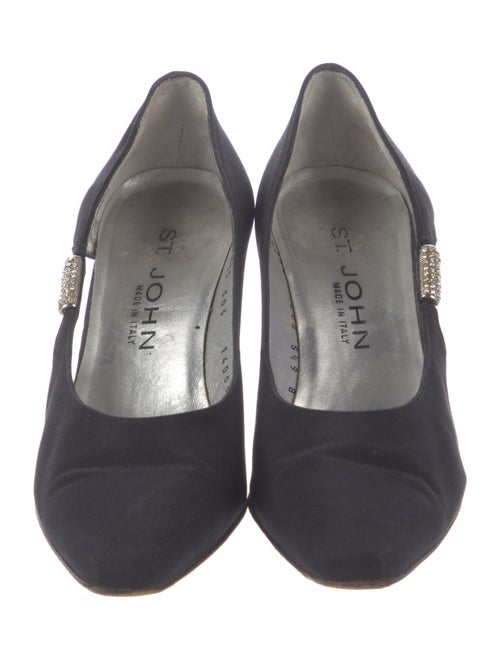 St. John Crystal Embellishments D'Orsay Pumps