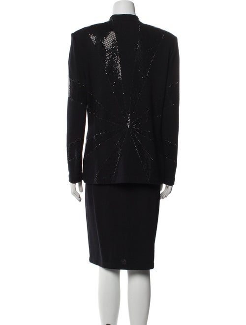 St. John Crystal Embellishments Skirt Set