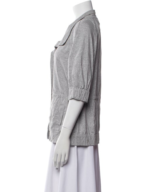 St. John Three-Quarter Sleeve Button-Up Top