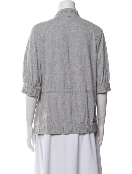 St. John Three-Quarter Sleeve Button-Up Top