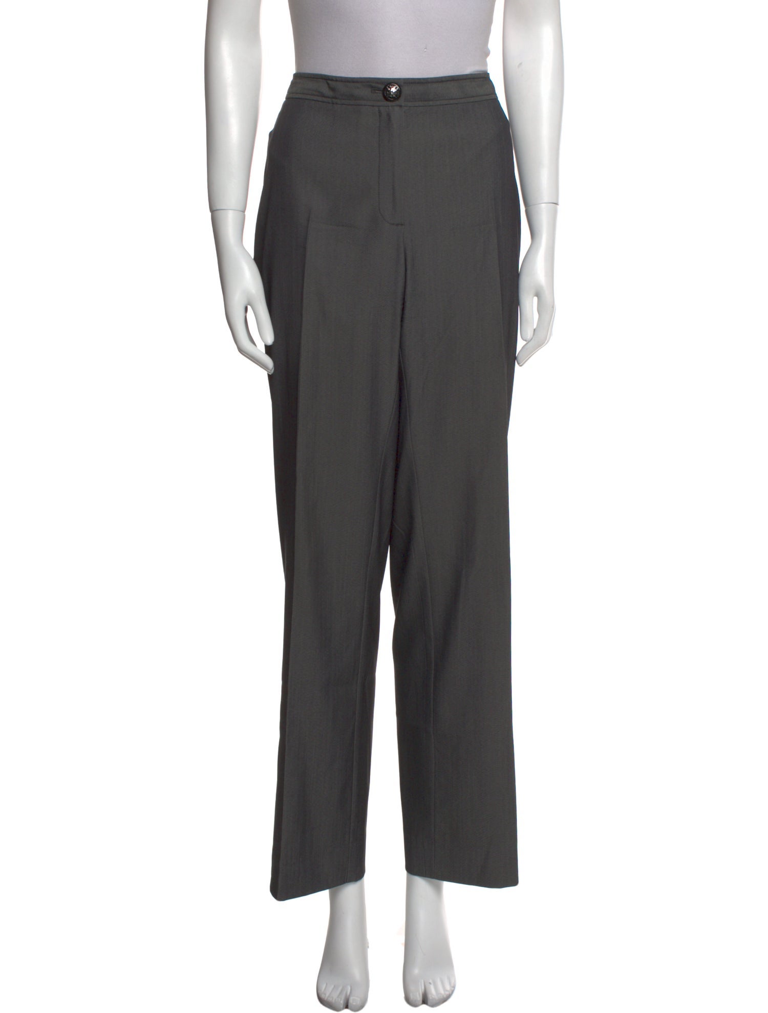 St. John Merino Wool Wide Leg Pants