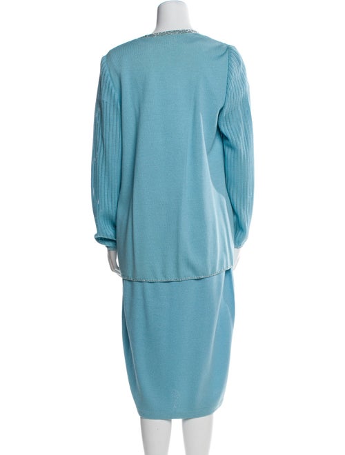 St. John Crystal Embellishments Skirt Set