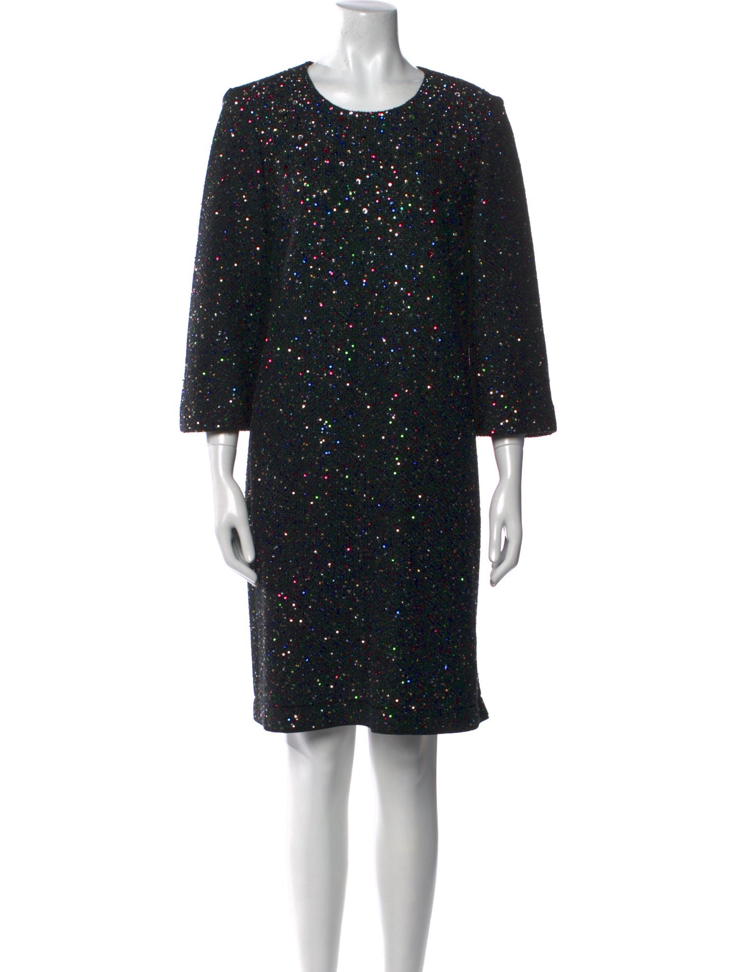 St. John Scoop Neck Mini Dress