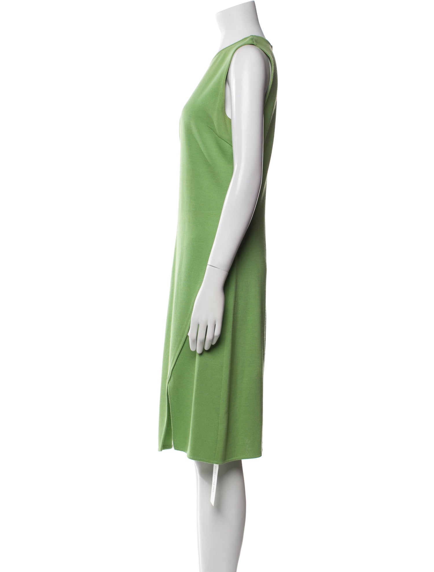 St. John Crew Neck Midi Length Dress