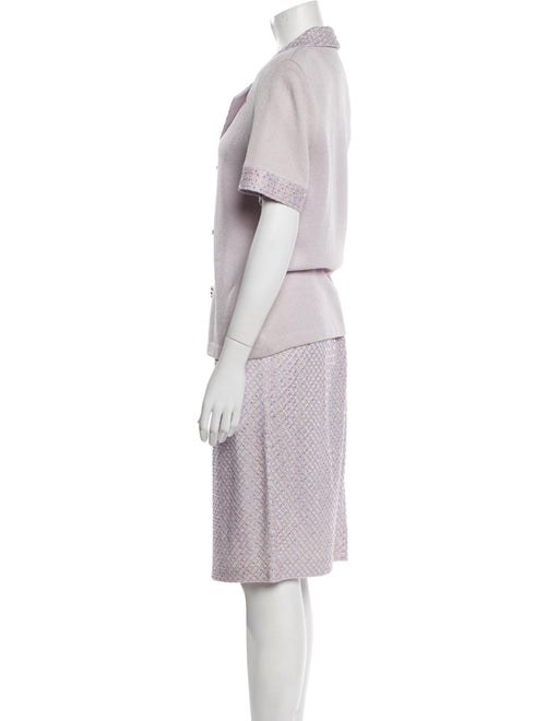 St. John Evening Crystal Embellishments Skirt Set