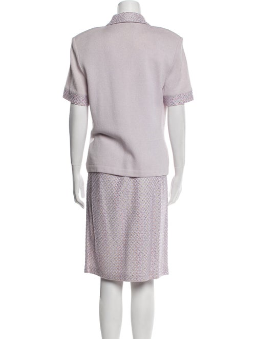 St. John Evening Crystal Embellishments Skirt Set