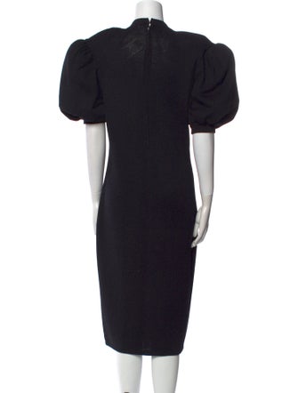 St. John Crew Neck Midi Length Dress