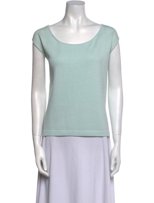 St. John Wool Scoop Neck Top