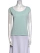 St. John Wool Scoop Neck Top