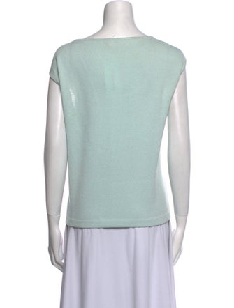 St. John Wool Scoop Neck Top