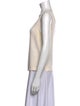 St. John Scoop Neck Sleeveless Top