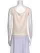 St. John Scoop Neck Sleeveless Top