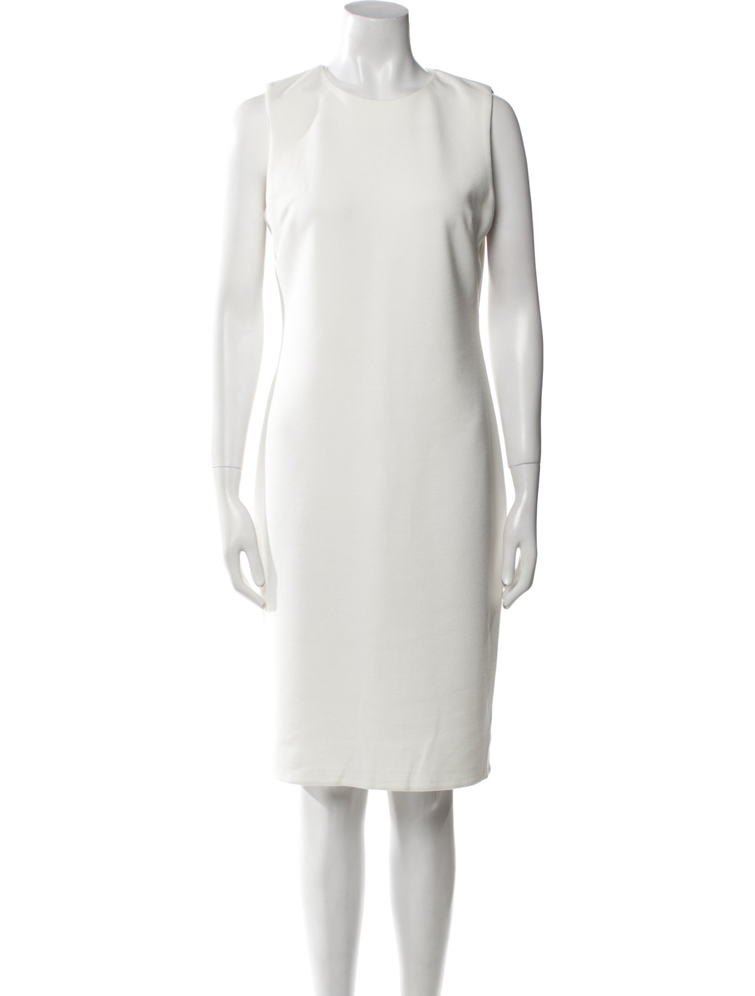St. John Crew Neck Knee-Length Dress