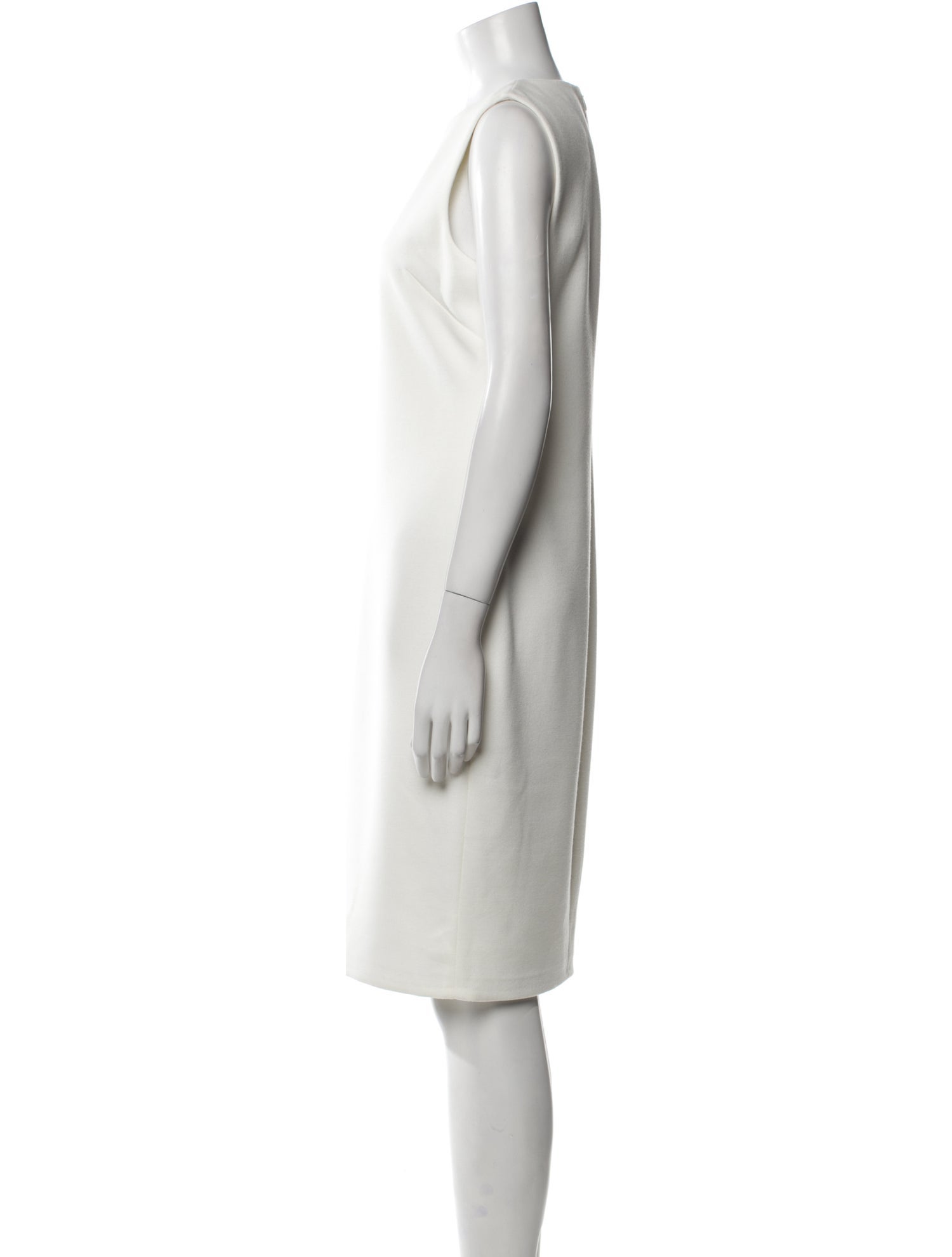 St. John Crew Neck Knee-Length Dress
