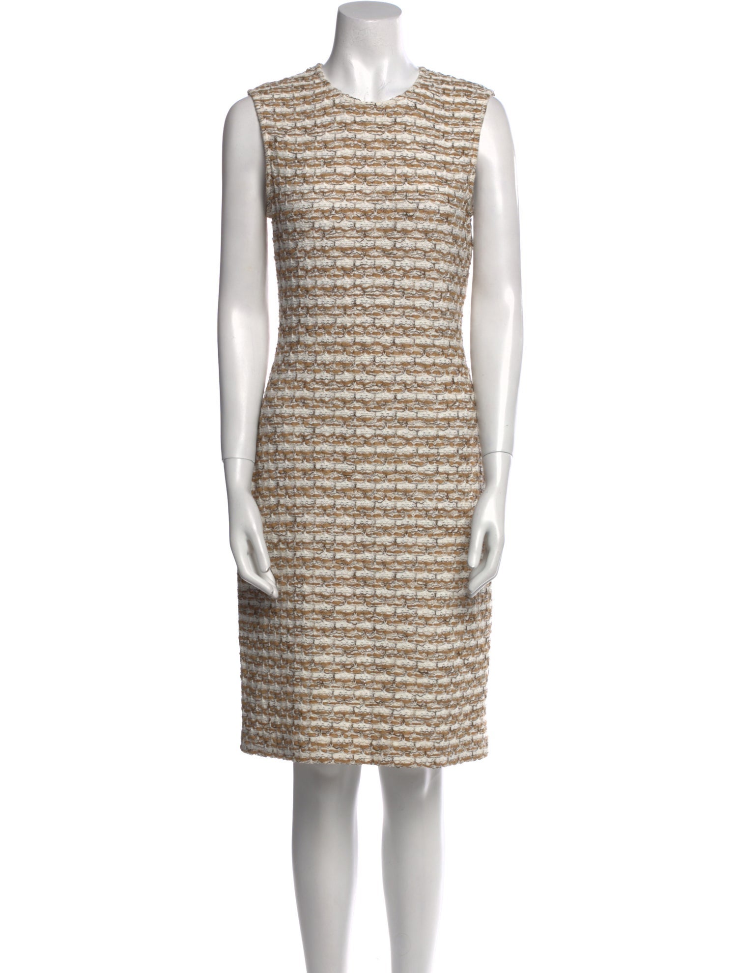 St. John Striped Knee-Length Dress