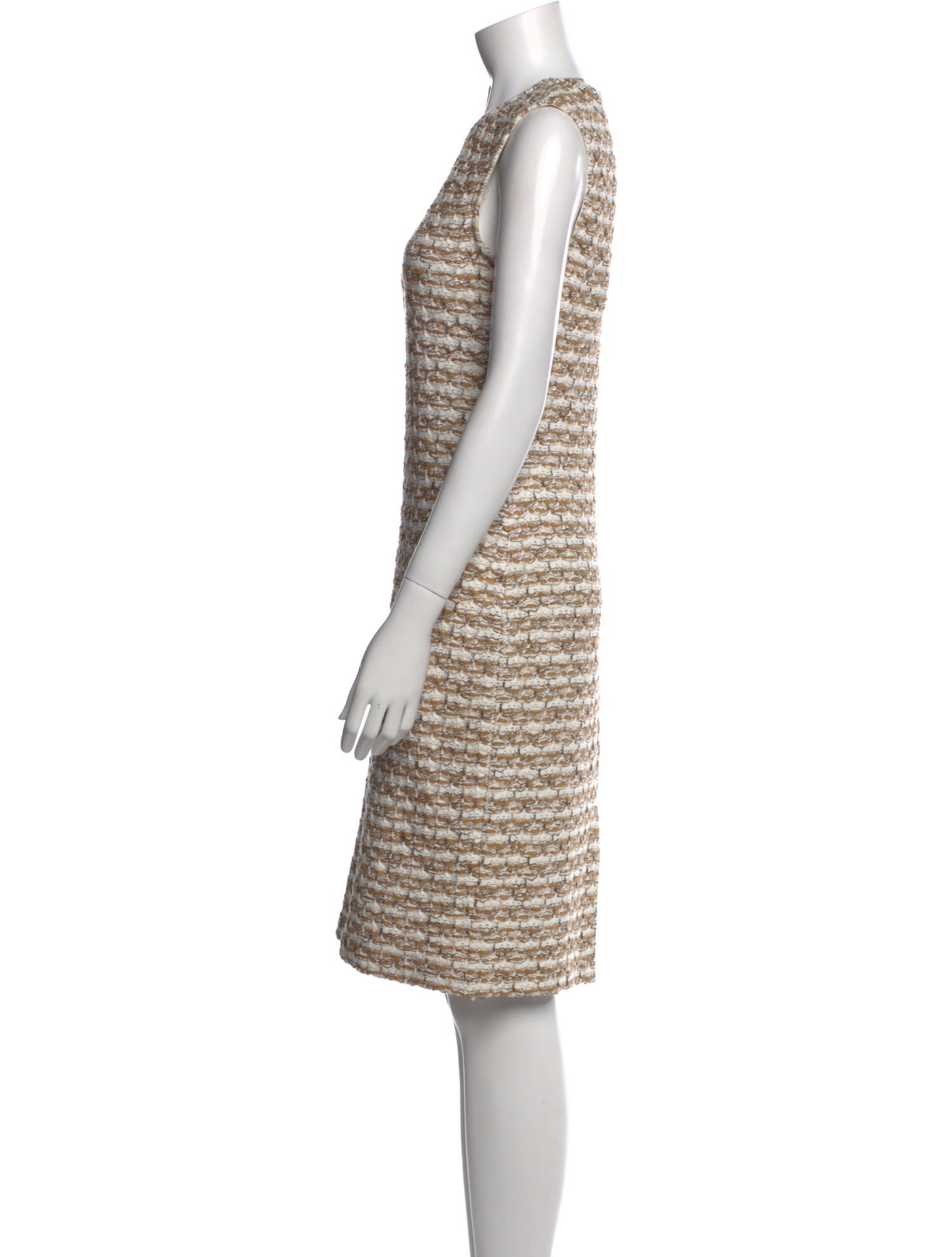 St. John Striped Knee-Length Dress