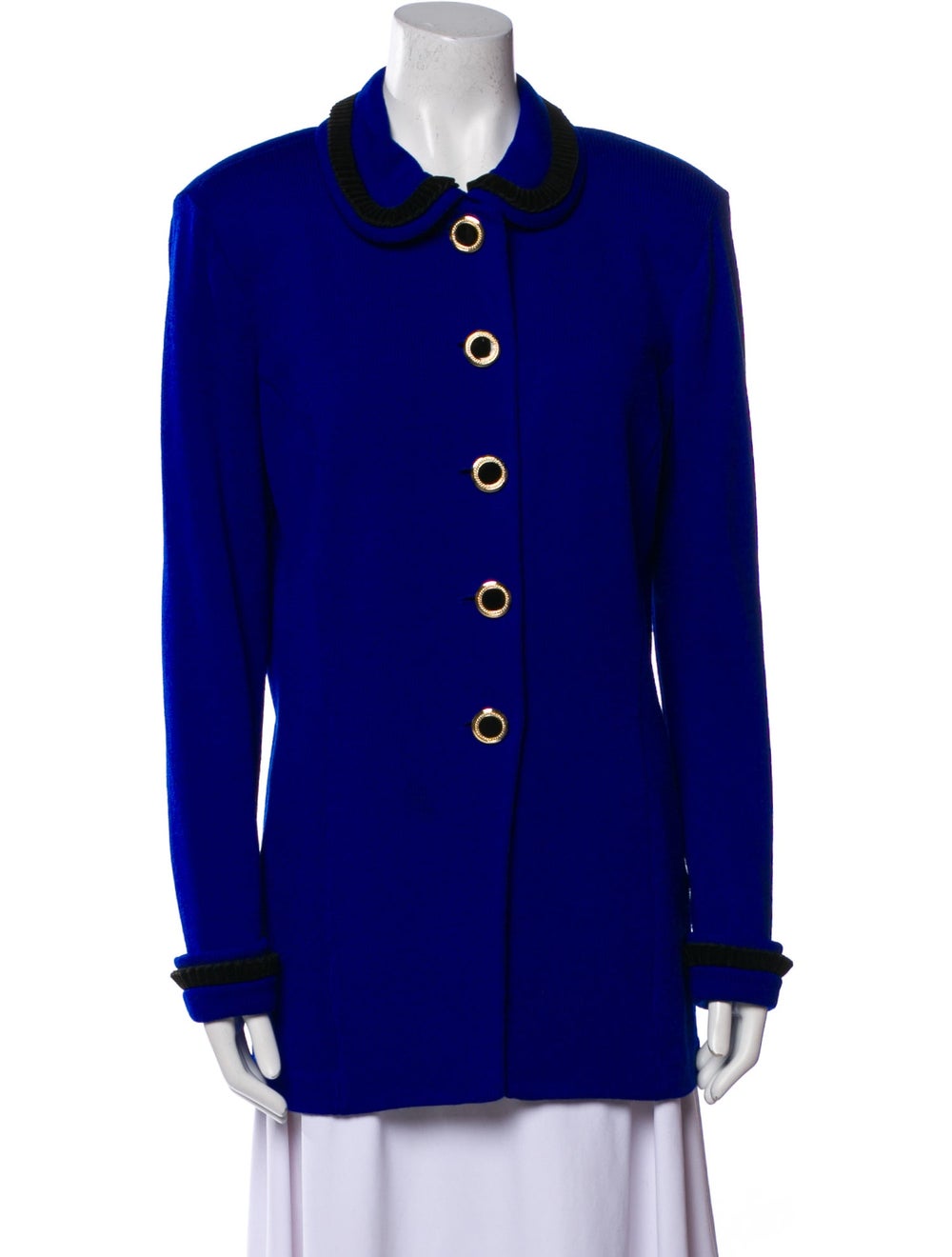 St. John Collection Jacket Blue Peter Pan Collar … - image 1