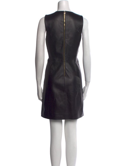 St. John Leather Mini Dress
