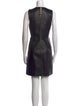 St. John Leather Mini Dress