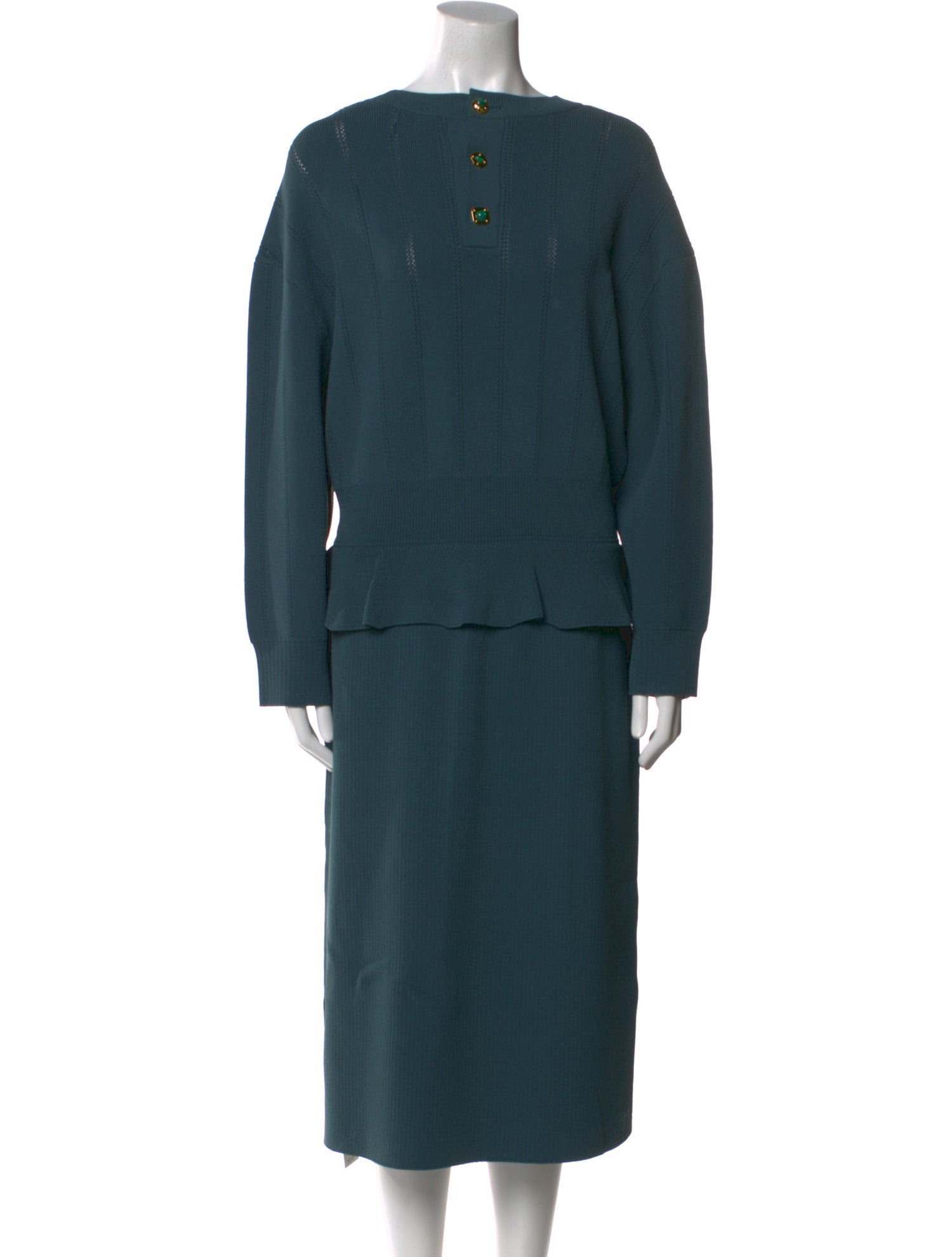 St. John Bateau Neckline Midi Length Dress w/ Tags