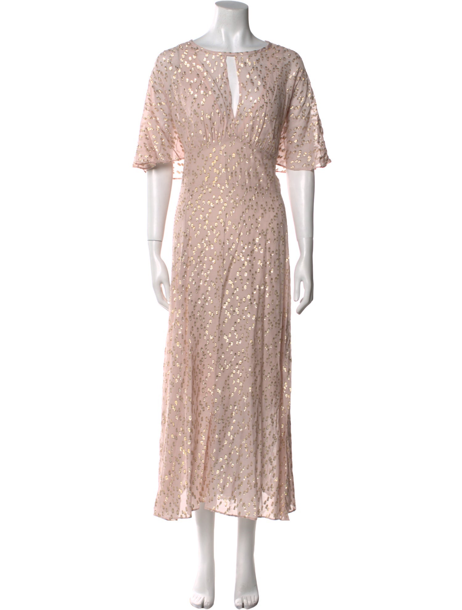 St. John V-Neck Long Dress