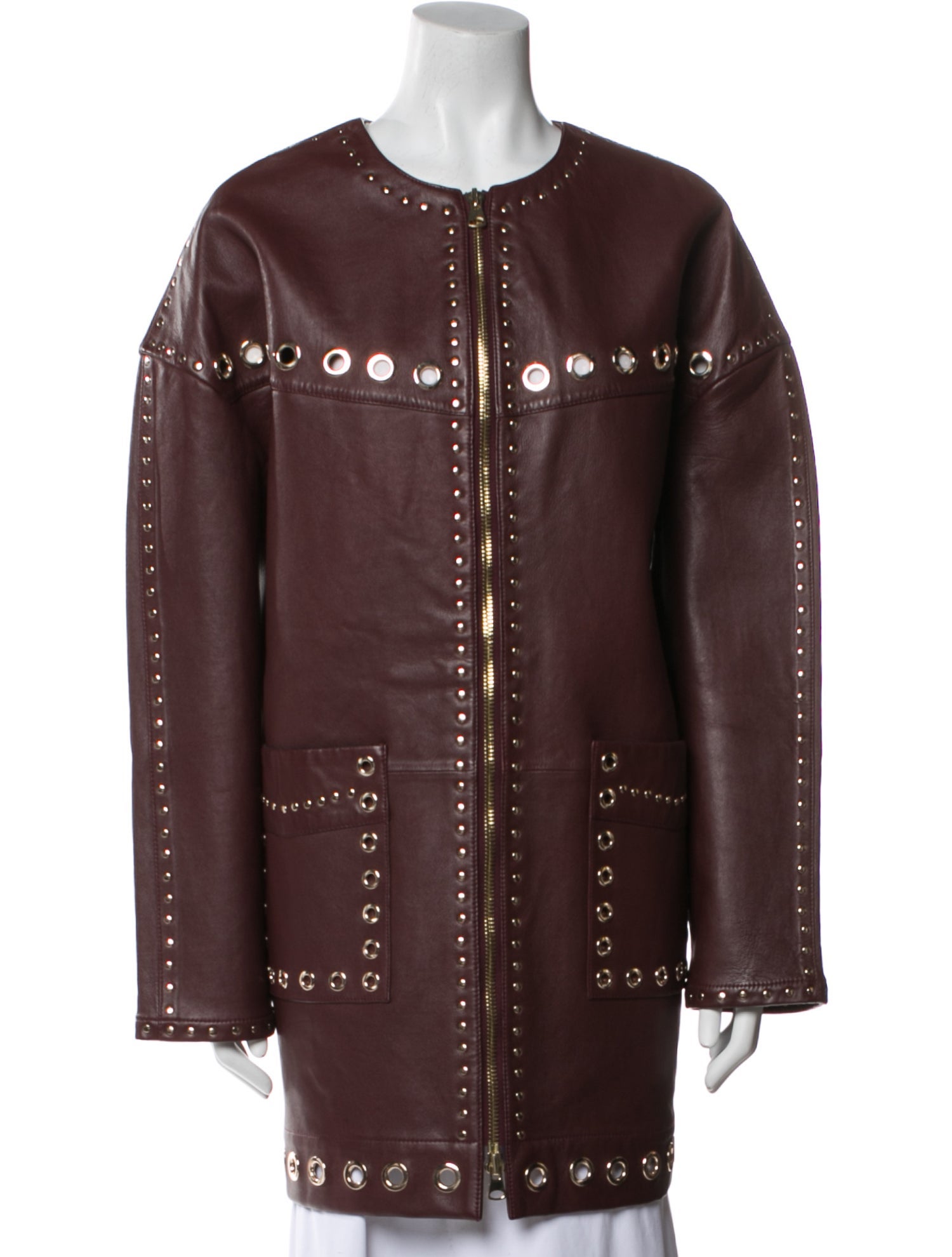 St. John Leather Evening Jacket
