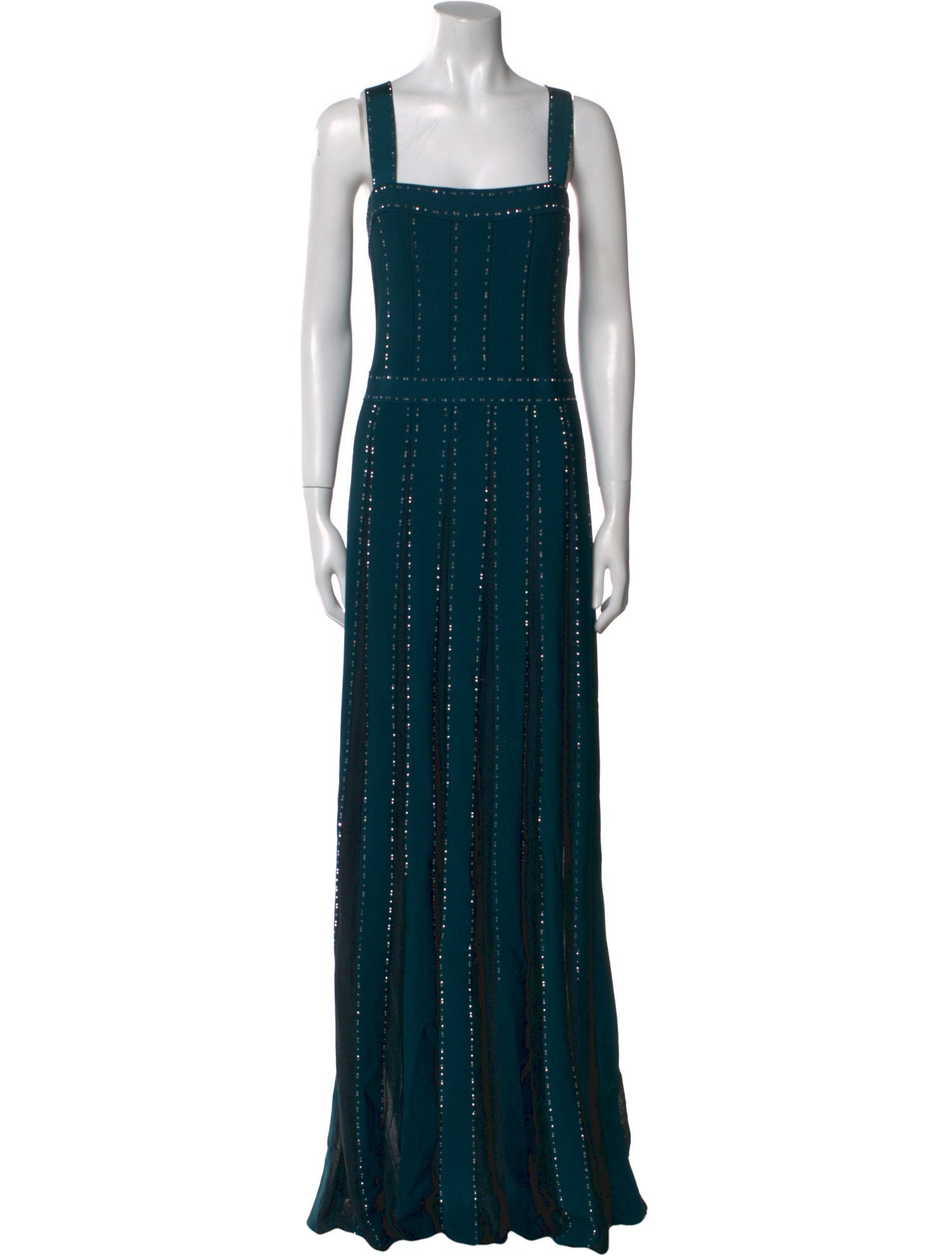 St. John Square Neckline Long Dress w/ Tags