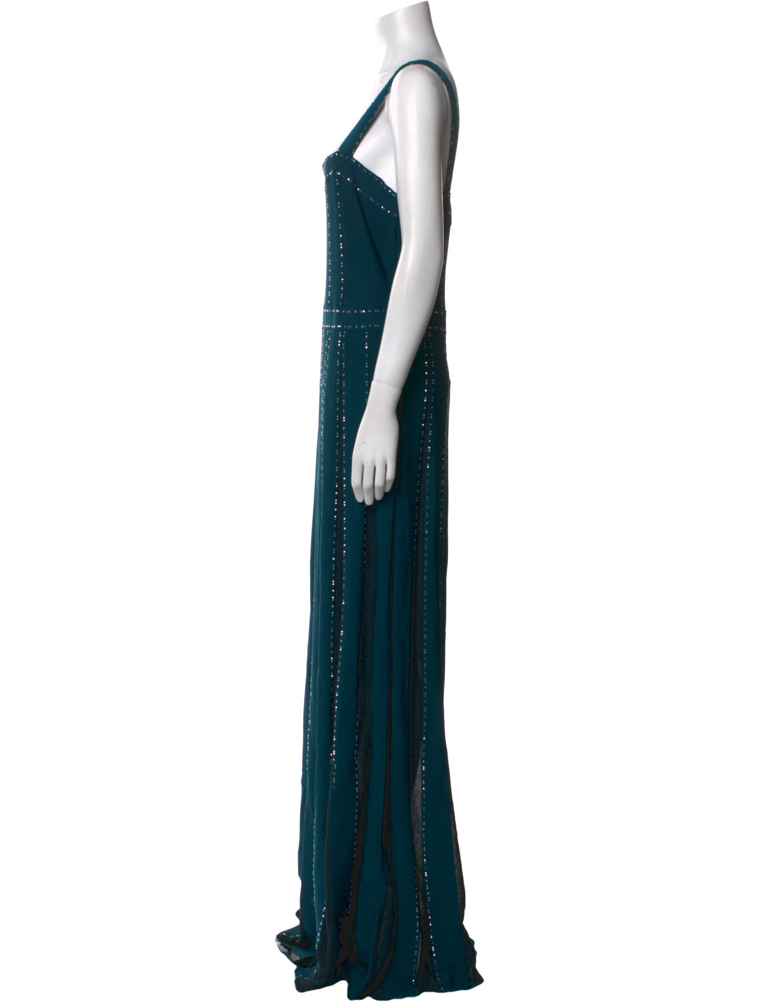 St. John Square Neckline Long Dress w/ Tags