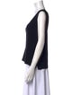 St. John Scoop Neck Sleeveless Top