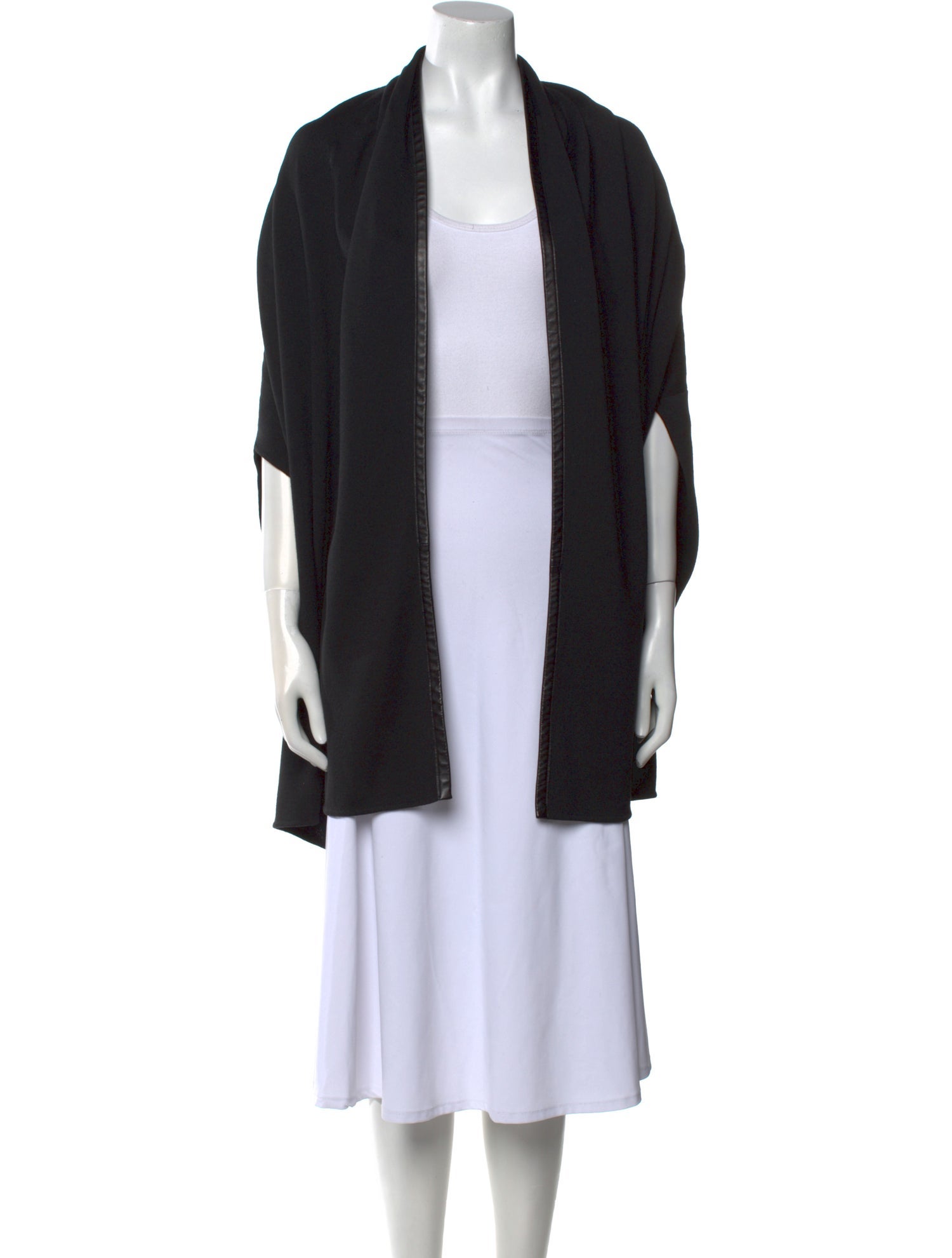 St. John Wool Open Front Sweater