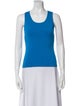 St. John Scoop Neck Sleeveless Top