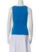St. John Scoop Neck Sleeveless Top
