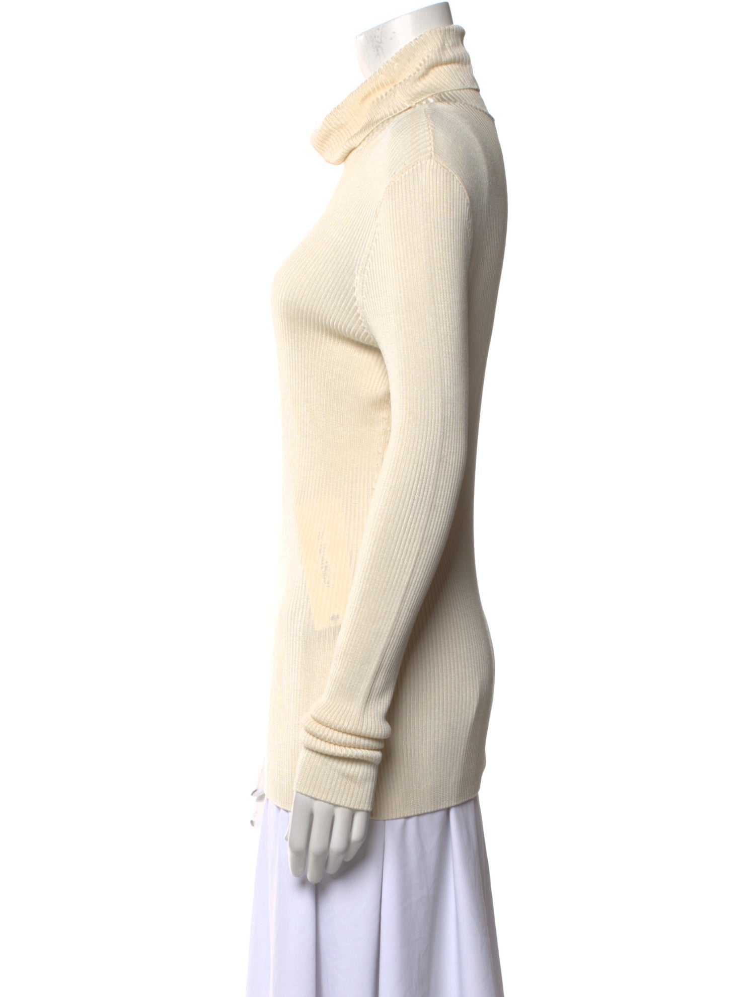 St. John Turtleneck Long Sleeve Top