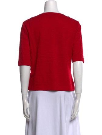 St. John Wool Scoop Neck T-Shirt