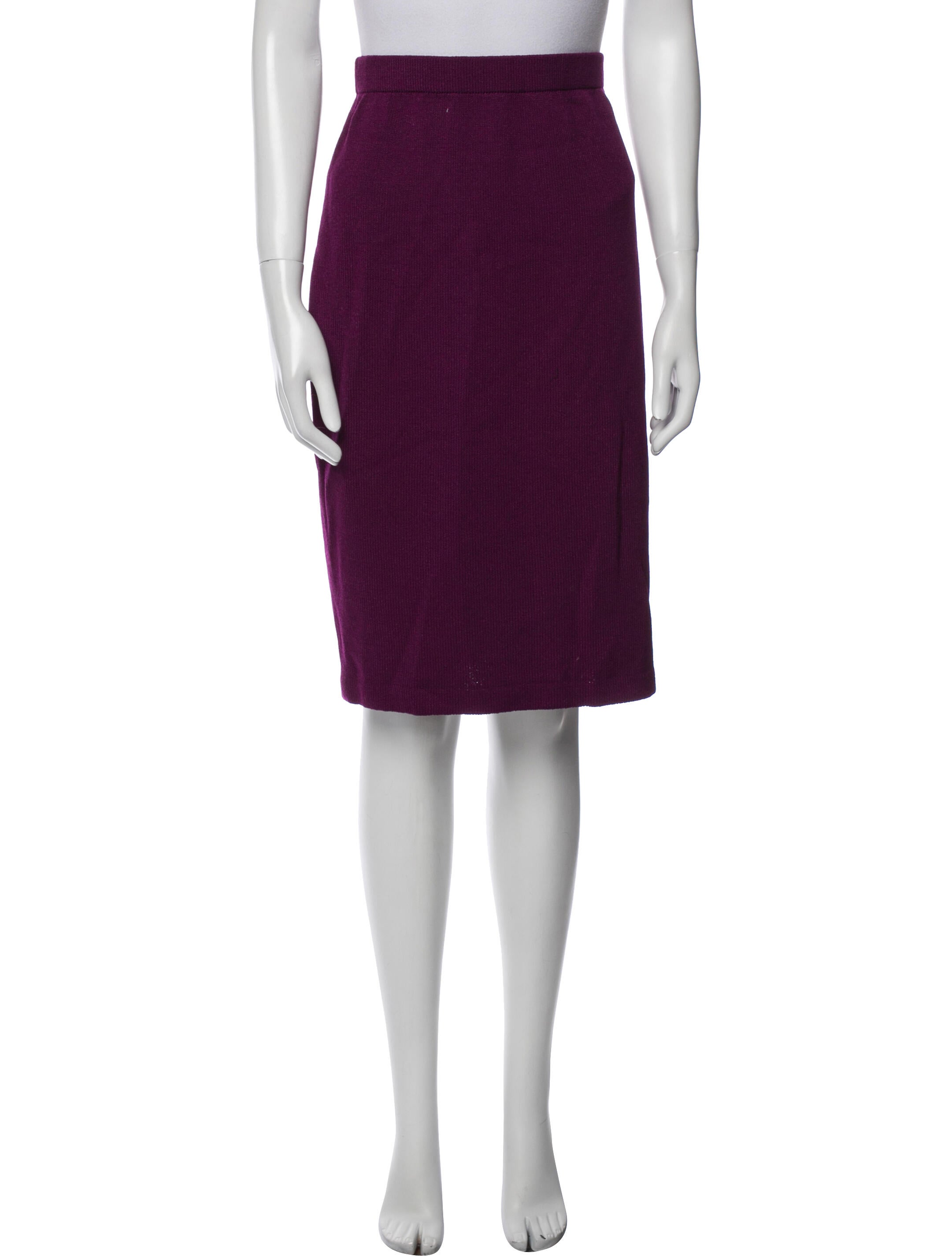 St. John Wool Knee-Length Skirt