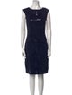 St. John Crew Neck Knee-Length Dress