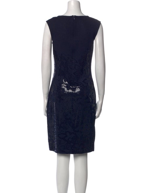 St. John Crew Neck Knee-Length Dress