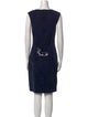 St. John Crew Neck Knee-Length Dress