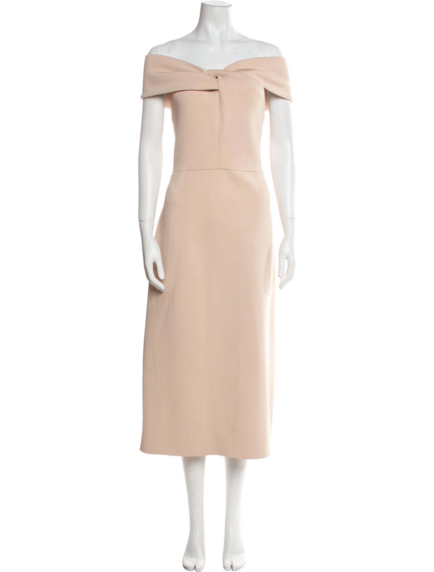 St. John Off-The-Shoulder Long Dress w/ Tags