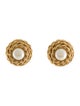 St. John Faux Pearl Clip-On Earrings