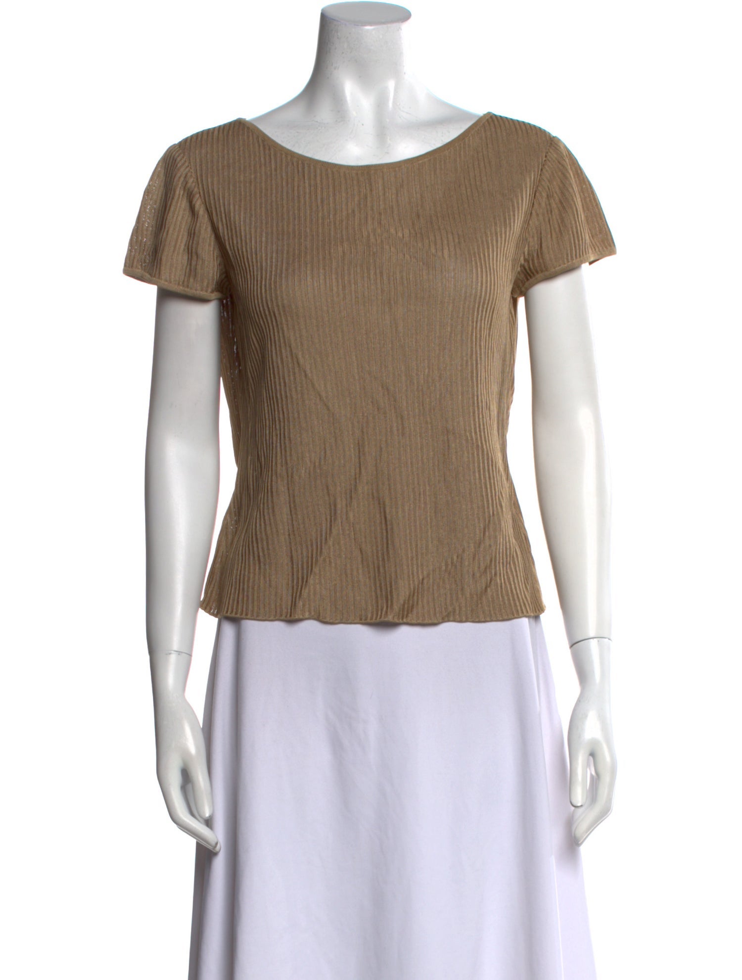 St. John Scoop Neck Short Sleeve T-Shirt