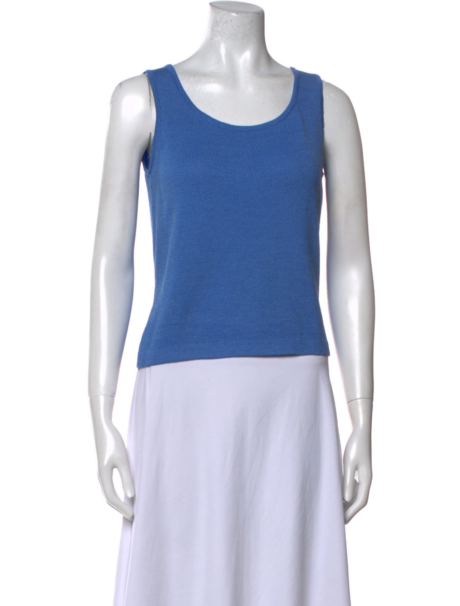 St. John Wool Scoop Neck Top