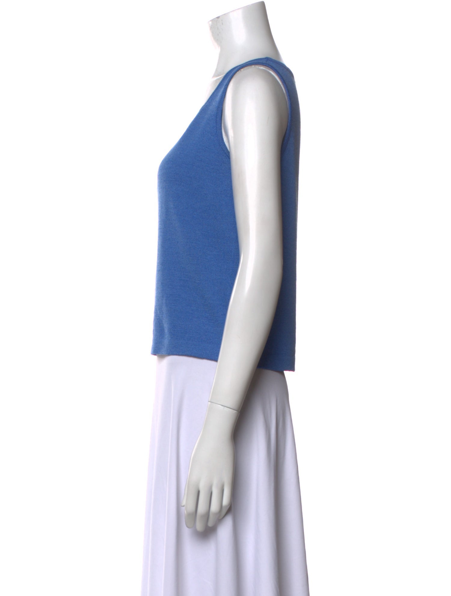 St. John Wool Scoop Neck Top