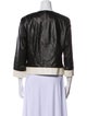 St. John Leather Bomber Jacket