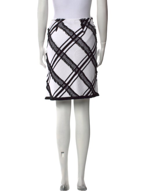 St. John Plaid Print Mini Skirt