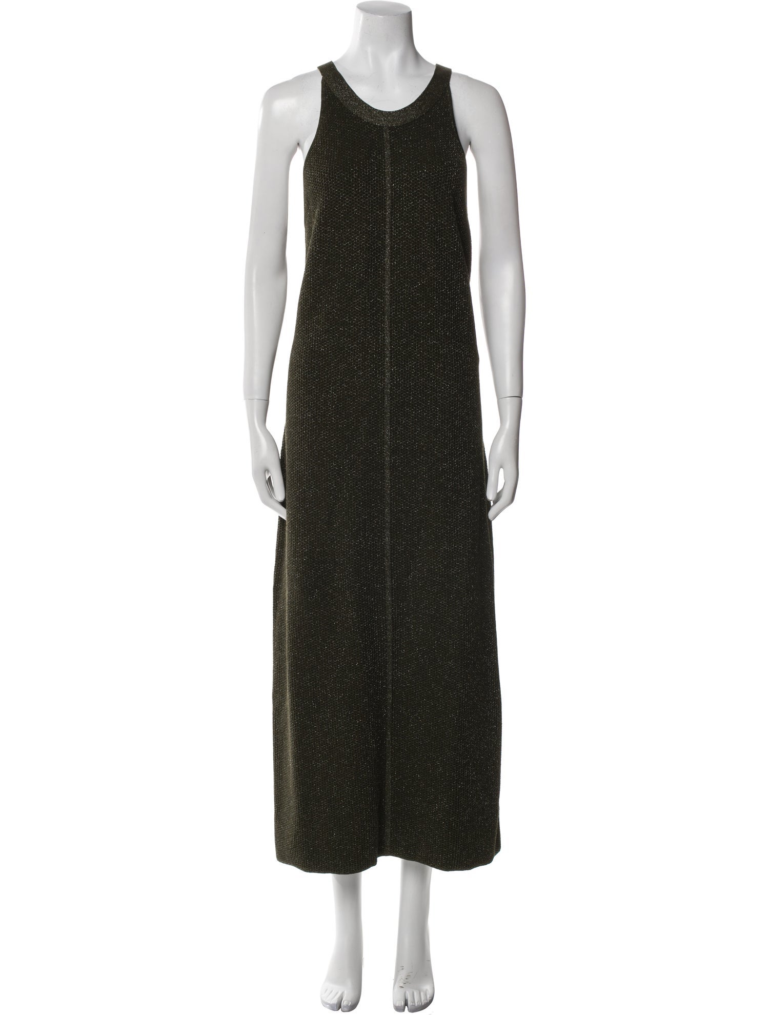 St. John Scoop Neck Long Dress