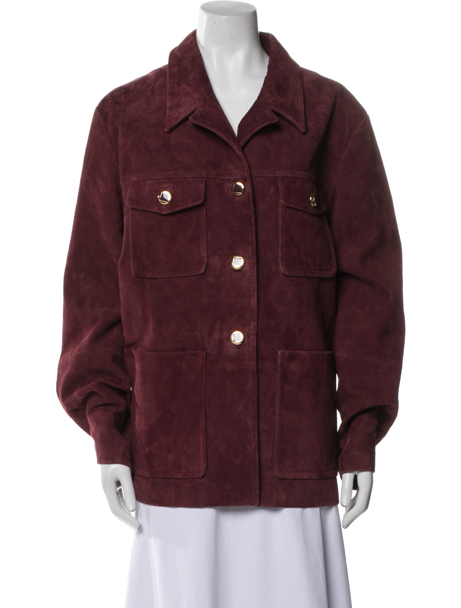 St. John Leather Denim Jacket