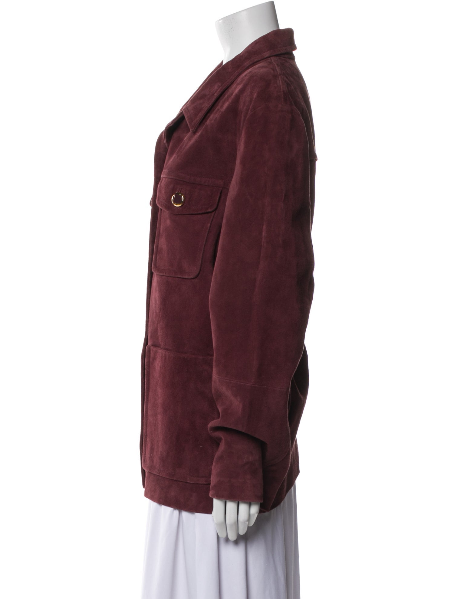 St. John Leather Denim Jacket